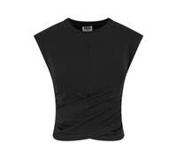 Women's cropped tank top Urban Classics Wrapped Noir S