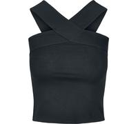 Urban Classics Women's Ladies Cross Top Vest, Black (Black 00007), Small