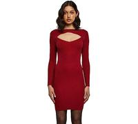 Urban Classics Ladies Cut Out Dress Burgundy size XL | Midi Dresses Outlet | Women | Brown XL