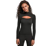 Urban Classics - Ladies Cut-Out Turtleneck Black - Longsleeve Medium