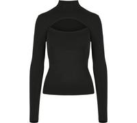 Urban Classics - Ladies Cut-Out Turtleneck Black - Longsleeve S