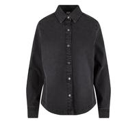 Urban Classics Ladies Denim Shirt Long-sleeved Shirt black M