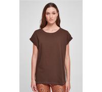 Urban Classics Women's Ladies Extended Shoulder Tee T-Shirt, Brown, XL
