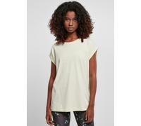 Urban Classics Womens Ladies Extended Shoulder Tee Basic T-Shirt With Capsleeves, Shortsleeve Top Crew Neck, Lightmint, L UK