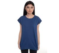 Urban Classics - Ladies Extended Shoulder Sporty Blue - T-Shirt - blue - XS - 100% Cotton,Jersey XS