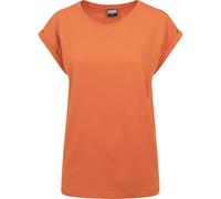 Urban Classics Ladies Extended Shoulder T-Shirt Jersey Drop Turn-Up Sleeves Co