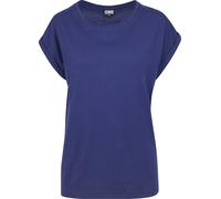 Urban Classics Women's Ladies Extended Shoulder Tee Basic Capsleeves, Shortsleeve T-Shirt Top with Crew Neck, bluepurple, 4XL
