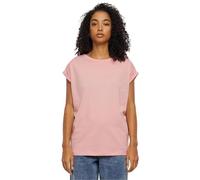 Urban Classics Ladies Extended Shoulder Tee T-Shirt with Drop Shoulders Cotton Sizes XS-5XL, Lemonade Pink, 5XL