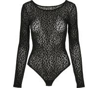 Urban Classics Ladies Flock Lace Body One-Piece Elastic Fabric Leo Design