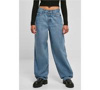 Urban Classics Ladies High Waist 90's Wide Leg Denim Pants Jeans Loose Fit