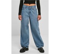 Urban Classics Wide Leg High Waist Jeans Blue 32 Woman