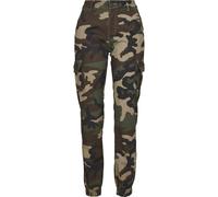 Urban Classics Ladies High Waist Camo Cargo Pants Camouflage Military Style