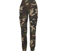 Urban Classics Ladies High Waist Camo Cargo Pants Camouflage Military Style