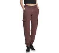 Urban Classics Ladies High Waist Cargo Pants Cargo Style High Cut