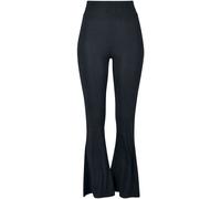 Urban Classics Ladies High Waist Rib Flared Leggings Leggings black 5XL