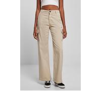 Urban Classics Ladies High Waist Straight Cargo Pants Softseagrass size 28 | Cargo pants Outlet | Women 28