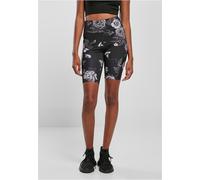 Urban Classics Ladies High Waist Tech Mesh AOP Cycle Shorts