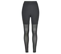 Urban Classics Ladies High Waist Transparent Tech Mesh Leggings Black size XS | Leggings Outlet | Women | Black XS