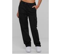 Urban Classics Ladies High Waist Twill Cargo Pants Black size S | Cargo pants Outlet | Women | Black S