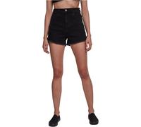 Urban Classics Ladies Highwaist Denim Lace Up Shorts Women