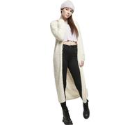 Urban Classics Ladies Hooded Feather Cardigan Jacket with Fluffy Feather Knit