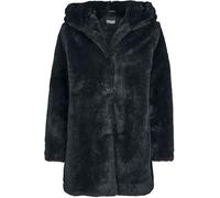 Urban Classics Ladies Hooded Teddy Coat Between-seasons Jacket black XXL