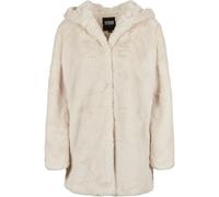Urban Classics Ladies Hooded Teddy Coat Jacket Fake Rabbit Fur XXL Hood Long