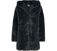 Urban Classics Ladies Hooded Teddy Coat Mid-Season Jacket black 5XL