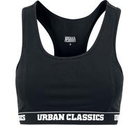 Urban Classics Women's Ladies Logo Bra Underwear, Black (Black 7), Xx-Large