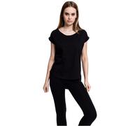 Urban Classics Ladies Long Back Shaped Slub Tee T-Shirt Top Loose Fit