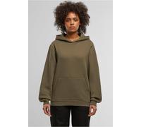 Urban Classics Ladies Loose Brushed Fleece Hoody Olive size S | Sweaters Outlet | Women | Green S