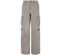 Urban Classics Ladies Loose Utility Denim Pants Lighter Dirty Washed size 26 | Cargo pants Outlet | Women | Blue 26