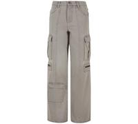 Urban Classics Ladies Loose Utility Denim Pants Lighter Dirty Washed size 28 | Cargo pants Outlet | Women | Blue 28