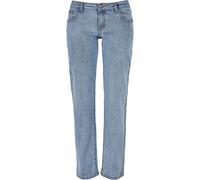 Urban Classics Ladies - Low Waist Straight Denim Jeans