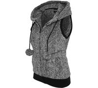 Urban Classics Ladies Melange Teddy Vest with Pockets Bodywarmer Hood Woman