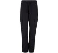 Urban Classics Women's Ladies Nylon Cargo Pants, Black, L