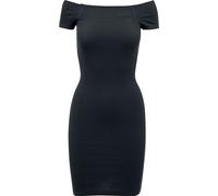 Urban Classics Ladies Off Shoulder Rib Dress Short dress black XL