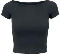 Urban Classics Ladies Off Shoulder Rib Tee T-shirt black L