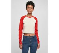 Urban Classics Ladies Organic Cropped Retro Baseball Longsleeve Women Crop