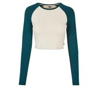 Urban Classics Ladies Organic Cropped Retro Baseball Longsleeve Women Crop