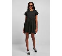 Urban Classics - Ladies Organic Empire Valance Tee Black - Dress - black - L - 100% Organic Cotton,Jersey L