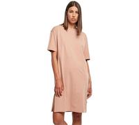 Urban Classics Ladies Organic Oversized Slit Tee Dress Ladies Dress Available in Many Sizes S to 5XL, Amber, S