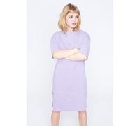 Urban Classics - Ladies Organic Oversized Slit Violablue - Dress - blue - XS - 100% Organic Cotton,Jersey XS