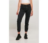 Urban Classics Ladies Organic Stretch Denim Cargo Pants Cargo Pockets Loose
