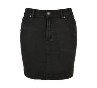 Urban Classics Women's Mini Skirt Organic Stretch Denim Black Washed Size 2