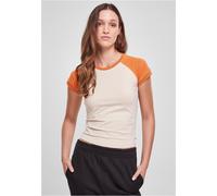 Urban Classics Ladies Organic Stretch Short Retro Baseball Tee T-Shirt New