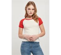 Urban Classics Ladies Organic Stretch Short Retro Baseball Tee T-Shirt New