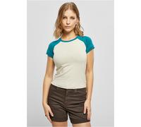 Urban Classics Ladies Organic Stretch Short Retro Baseball Tee T-Shirt New