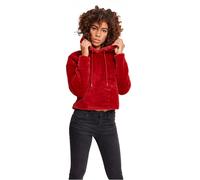 Urban Classics Ladies Oversize Short Teddy Hoody Pullover Super Soft Plush Lady