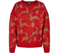 Urban Classics Ladies Oversized Christmas Sweater Pullover Christmas Jumper